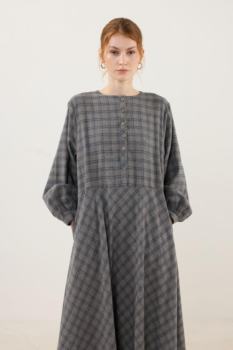 Ekoseli Elbise Vizon