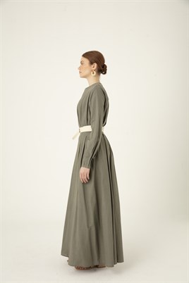 Eskitme Tokalı Deri Kemer Kemik