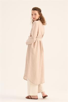 Eteği Kavisli Tunik Taş