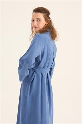 Eteği Kavisli Tunik İndigo