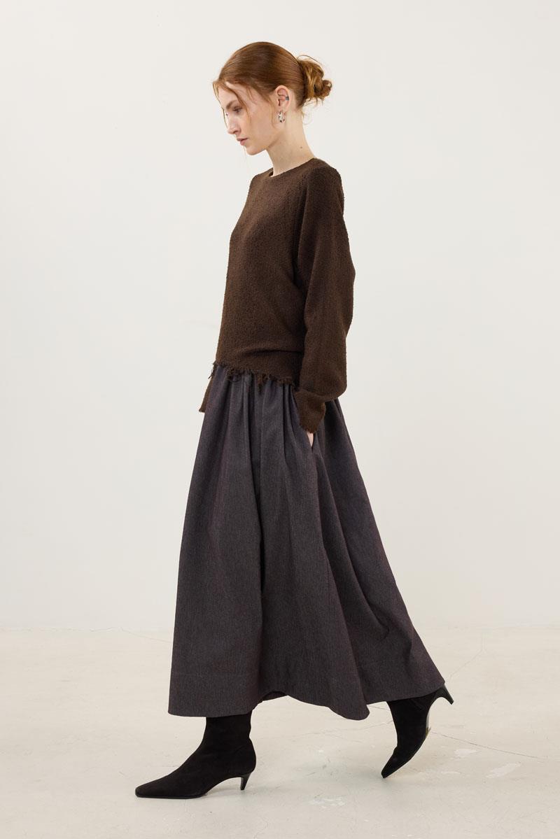 Eteği Kot Elbise Acı kahve