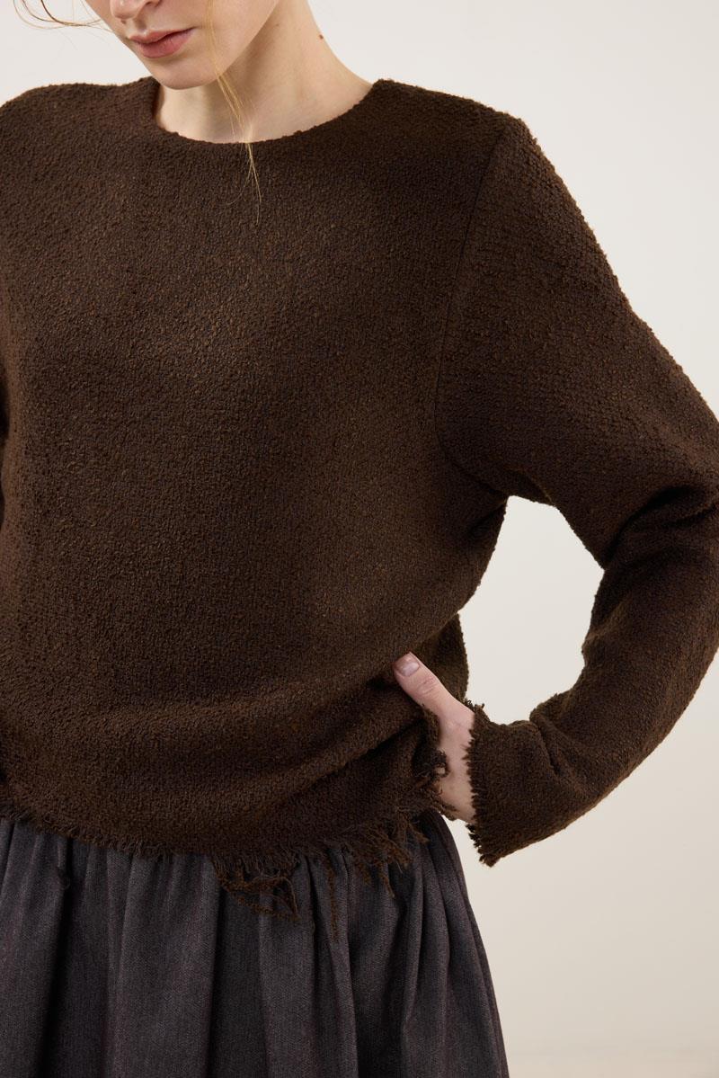 Eteği Kot Elbise Acı kahve