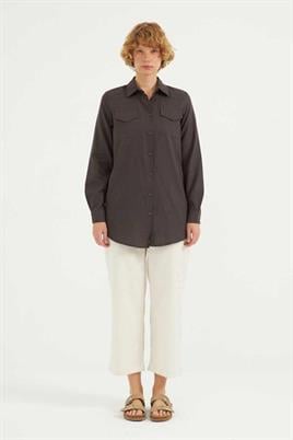 Fit Kalıp Gömlek Antrasit