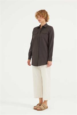 Fit Kalıp Gömlek Antrasit