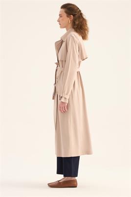 Fit Kalıp Tensel Trençkot Taş