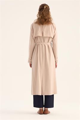 Fit Kalıp Tensel Trençkot Taş