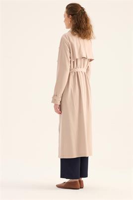 Fit Kalıp Tensel Trençkot Taş