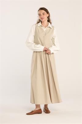 Fit Kesimli Klasik Yelek Taş