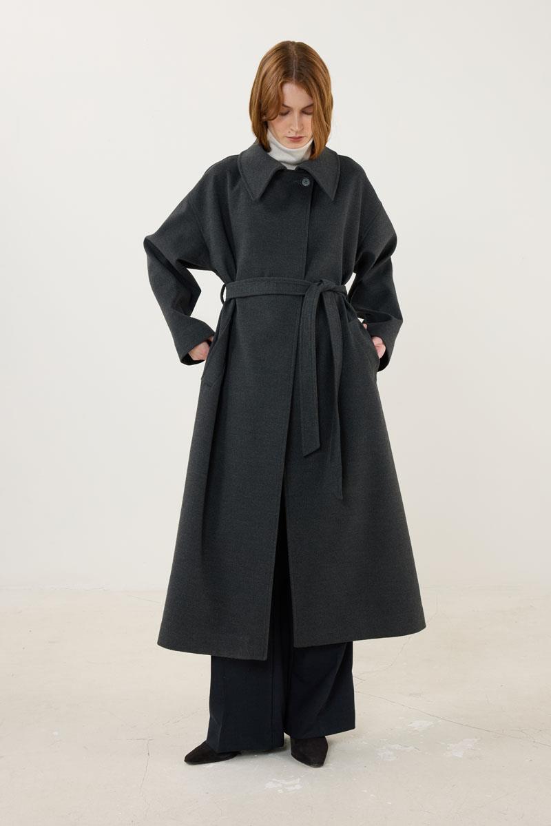 Geniş Yakalı Kaban Antrasit