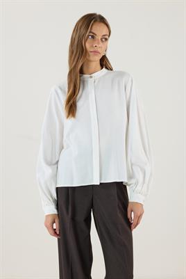 Dökümlü Gömlek Ekru