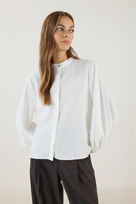 Dökümlü Gömlek Ekru