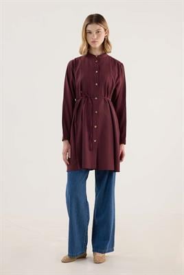 Kemerli Tunik Bordo