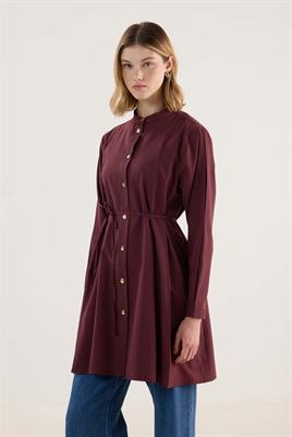 Kemerli Tunik Bordo