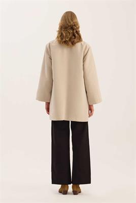 İçi Kapitone Astarlı Parka Bej