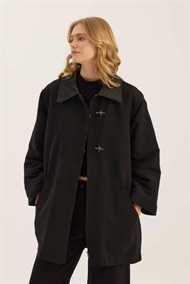 İçi Kapitone Astarlı Parka Siyah