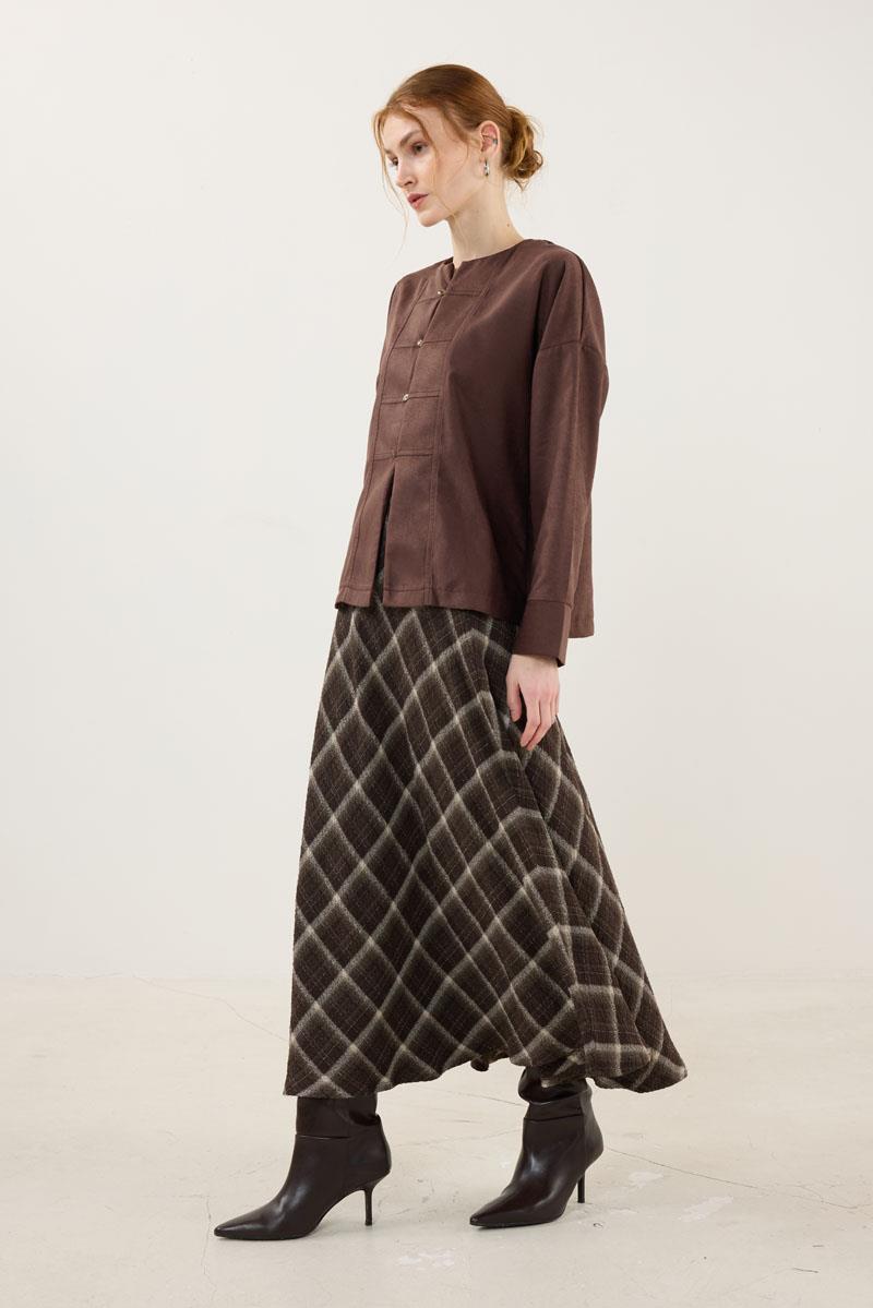 İnce Süet Ceket Acı kahve