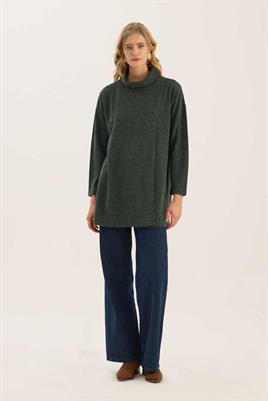 İnce Triko Kazak Haki