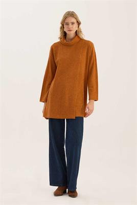 İnce Triko Kazak Turuncu