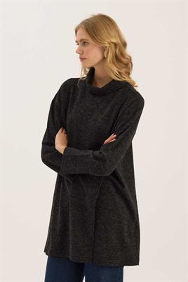 İnce Triko Kazak Siyah