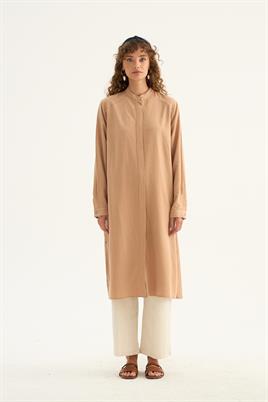 İnce Yazlık Tunik Camel