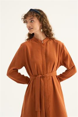 İnce Yazlık Tunik Bakır