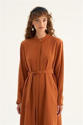 İnce Yazlık Tunik Bakır