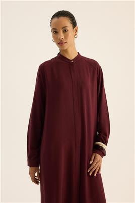 İnce Yazlık Tunik Bordo