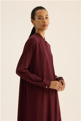 İnce Yazlık Tunik Bordo