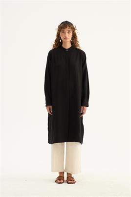 İnce Yazlık Tunik Siyah