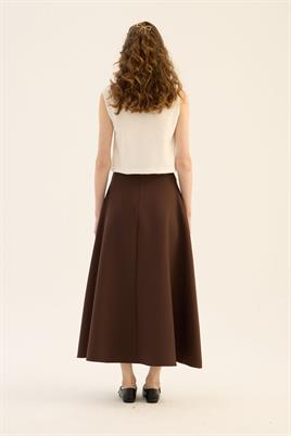 Kabarık Puf Etek Acı kahve