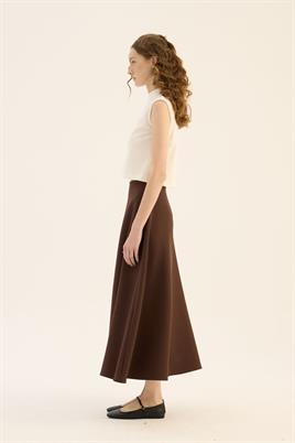 Kabarık Puf Etek Acı kahve