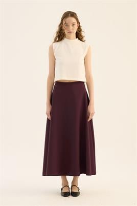 Kabarık Puf Etek Bordo