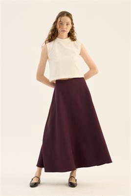 Kabarık Puf Etek Bordo