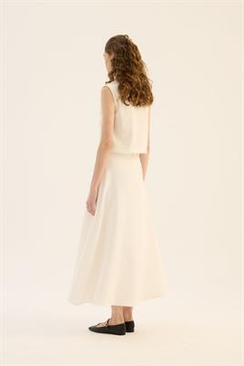 Kabarık Puf Etek Ekru