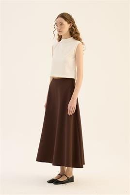 Kabarık Puf Etek Acı kahve