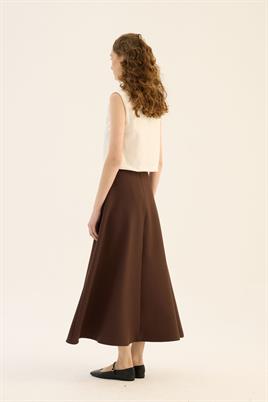 Kabarık Puf Etek Acı kahve