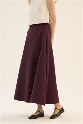 Kabarık Puf Etek Bordo