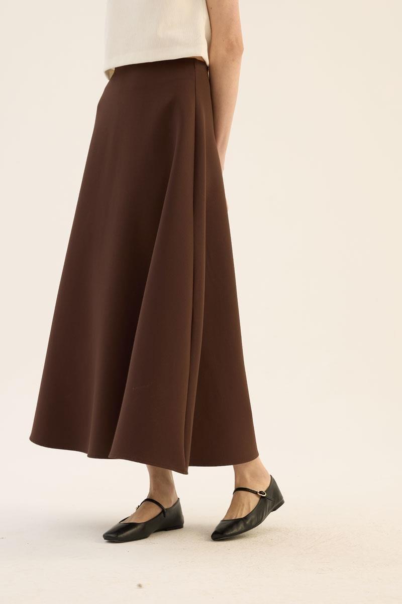 Kabarık Puf Etek Acı kahve