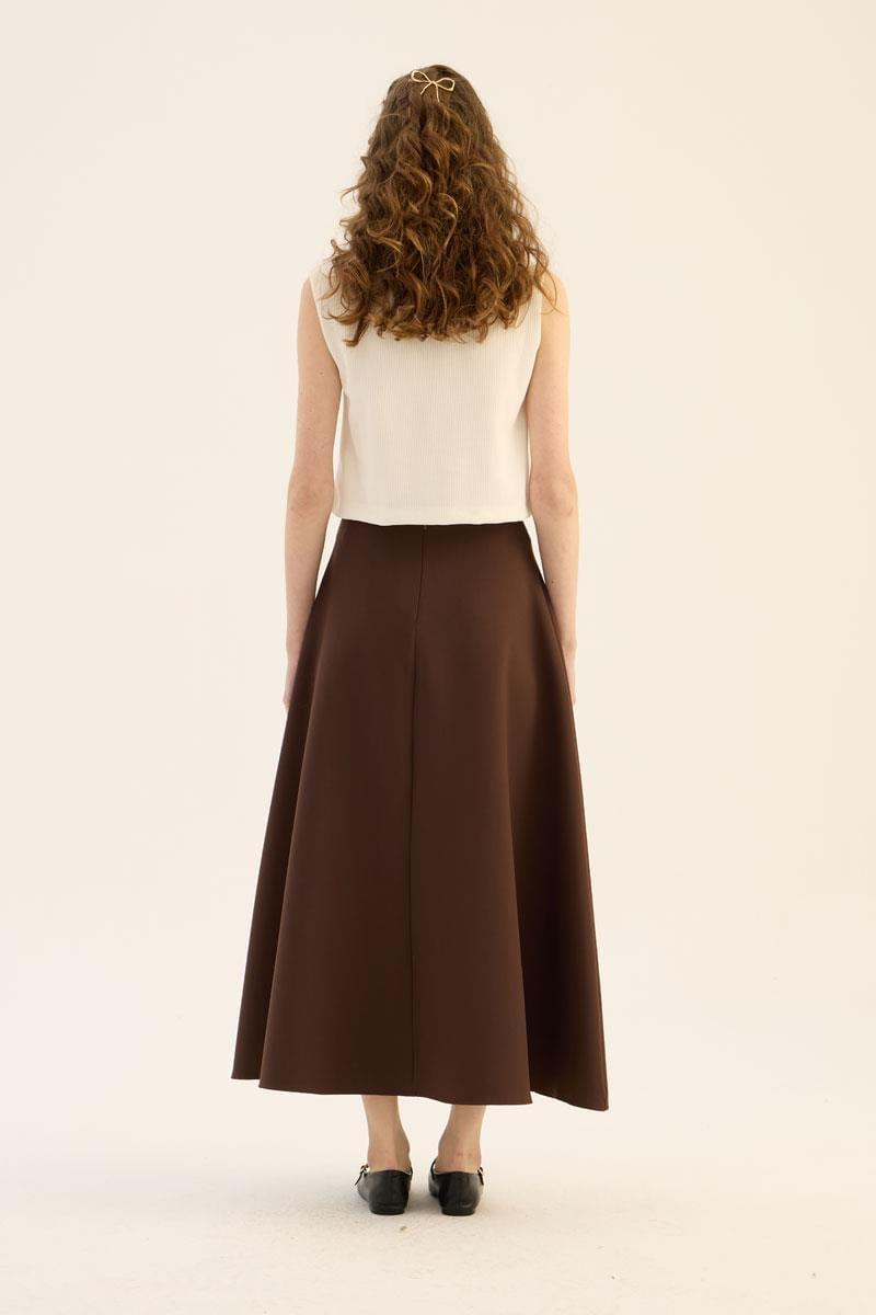 Kabarık Puf Etek Acı kahve