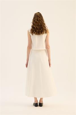 Kabarık Puf Etek Ekru