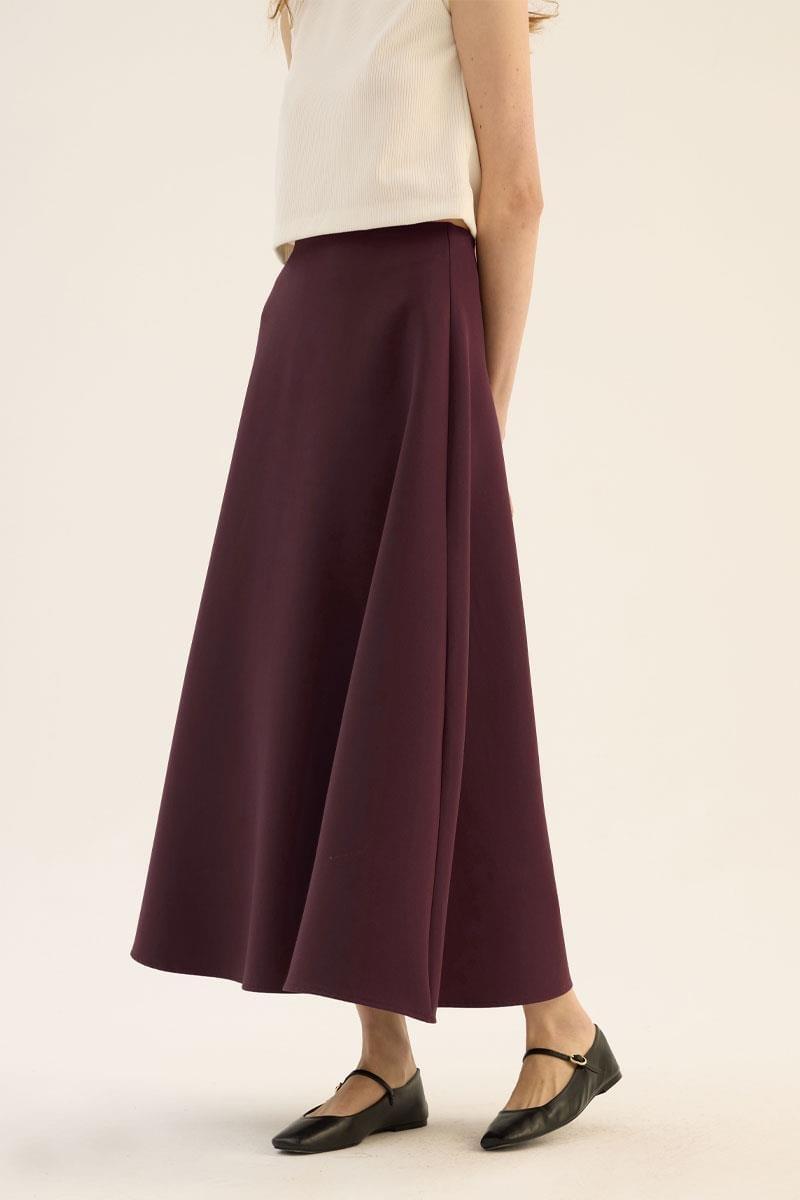 Kabarık Puf Etek Bordo