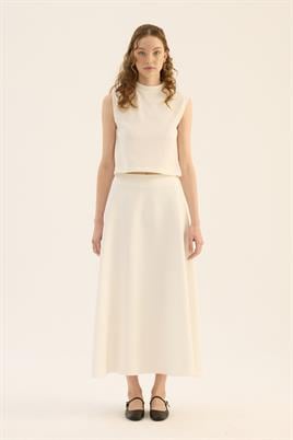 Kabarık Puf Etek Ekru