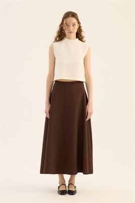 Kabarık Puf Etek Acı kahve