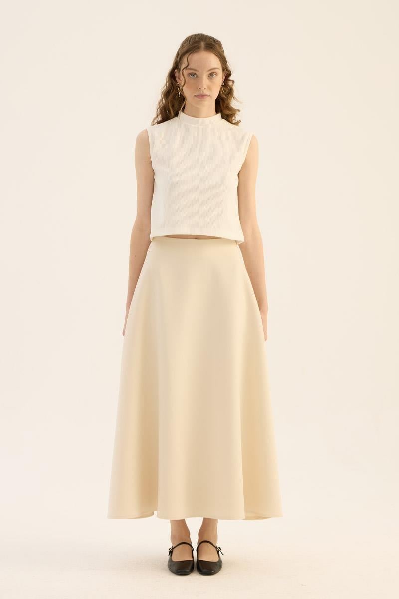 Kabarık Puf Etek Krem