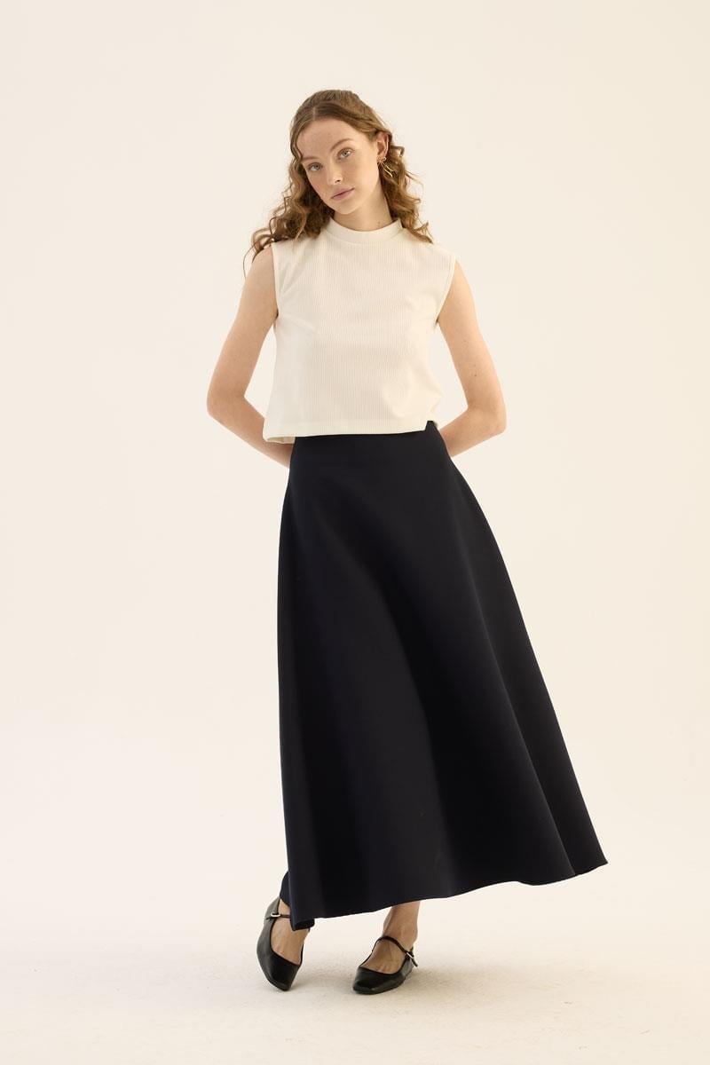 Kabarık Puf Etek Lacivert