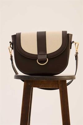 Kanvas Kapaklı Çanta Acı kahve