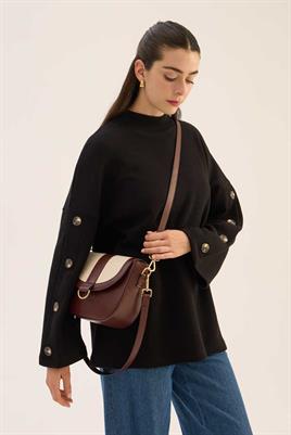 Kanvas Kapaklı Çanta Bordo