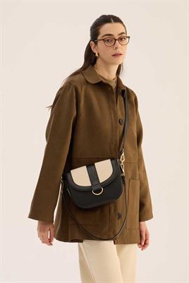 Kanvas Kapaklı Çanta Siyah