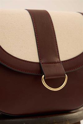 Kanvas Kapaklı Çanta Bordo