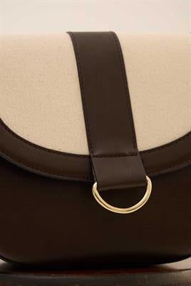 Kanvas Kapaklı Çanta Acı kahve